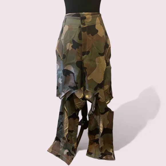 High Waisted Peek-A-Boo Pants - Picture 2 of 2